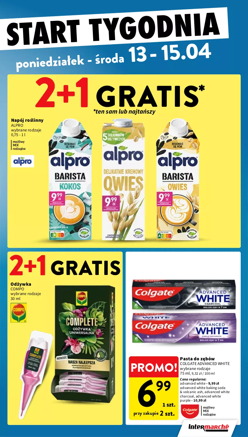 Gazetka promocyjna Intermarche - Gazetka Intermarche - ważna 08.04 do 15.04.2026 - strona 39 - produkty: Alpro, Colgate, Gra, LG, Napój, Napój roślinny, Odżywka, Pasta do zębów, Pur