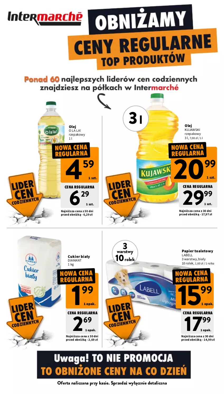 Gazetka promocyjna Intermarche - Gazetka Intermarche - ważna 08.04 do 15.04.2026 - strona 6 - produkty: Bell, Cukier, Diamant, Kujawski, Olej, Papier, Papier toaletowy