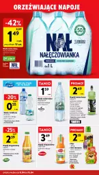 Gazetka promocyjna Intermarche - Gazetka Intermarche - Gazetka - ważna od 15.04 do 15.04.2026 - strona 30 - produkty: Nałęczowianka, Sok, Mus, Kaktus, Napoje, LANA, Fortuna, Napój izotoniczny, Woda mineralna, Kubuś, Woda, Napój, Liczi