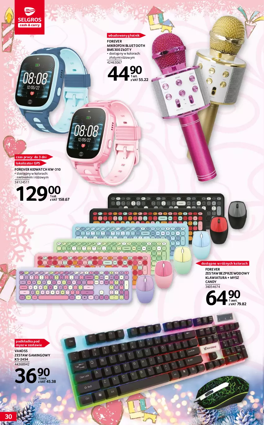 Gazetka promocyjna Selgros - Katalog Zabawki - ważna 17.11 do 30.11.2022 - strona 30 - produkty: Candy, Głośnik, Klawiatura, Mikrofon, Mysz, Podkład, Podkładka, Podkładka pod mysz