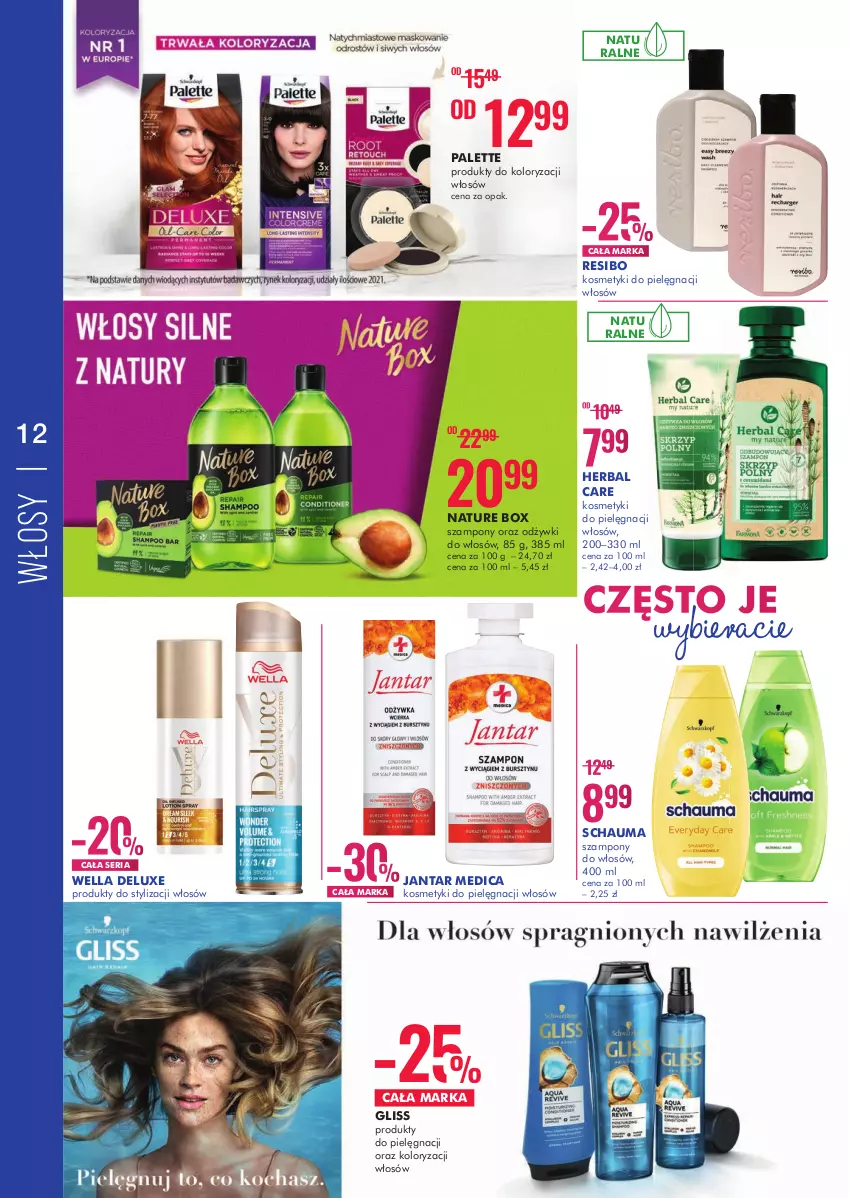 Gazetka promocyjna Super Pharm - Gazetka - ważna 31.10 do 17.11.2022 - strona 12 - produkty: Nature Box, Palette, Schauma, Ser, Wella