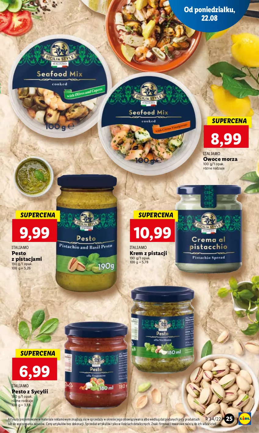 Gazetka promocyjna Lidl - GAZETKA - ważna 22.08 do 24.08.2022 - strona 27 - produkty: Owoce, Owoce morza, Pesto