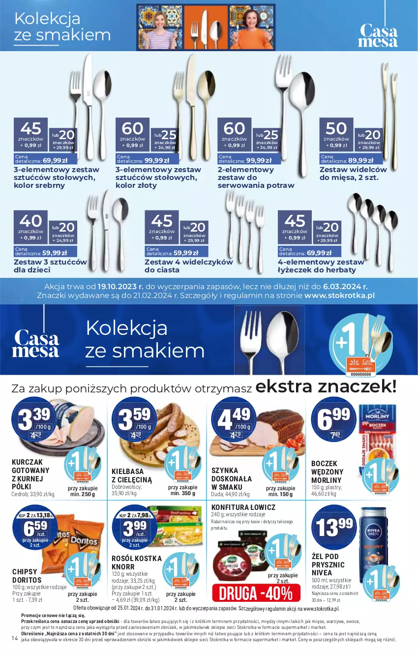 Gazetka promocyjna Stokrotka - Market - ważna 25.01 do 31.01.2024 - strona 15 - produkty: Dzieci, Knorr, Kurczak, Kurczak gotowany, Mięso, Owoce, Ser, Warzywa, Zestaw sztućców