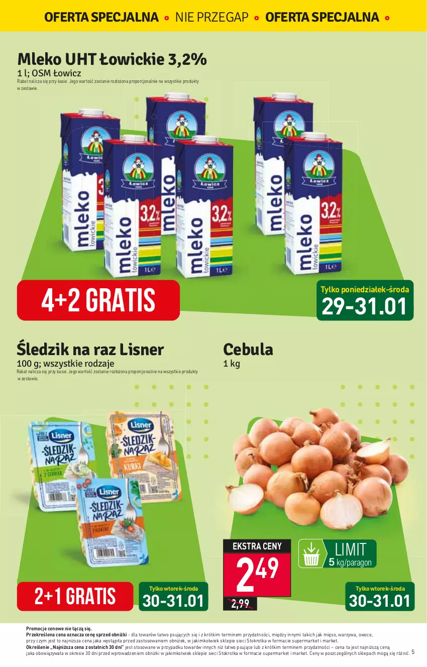 Gazetka promocyjna Stokrotka - Market - ważna 25.01 do 31.01.2024 - strona 5 - produkty: Cebula, Gra, Mięso, Owoce, Por, Warzywa