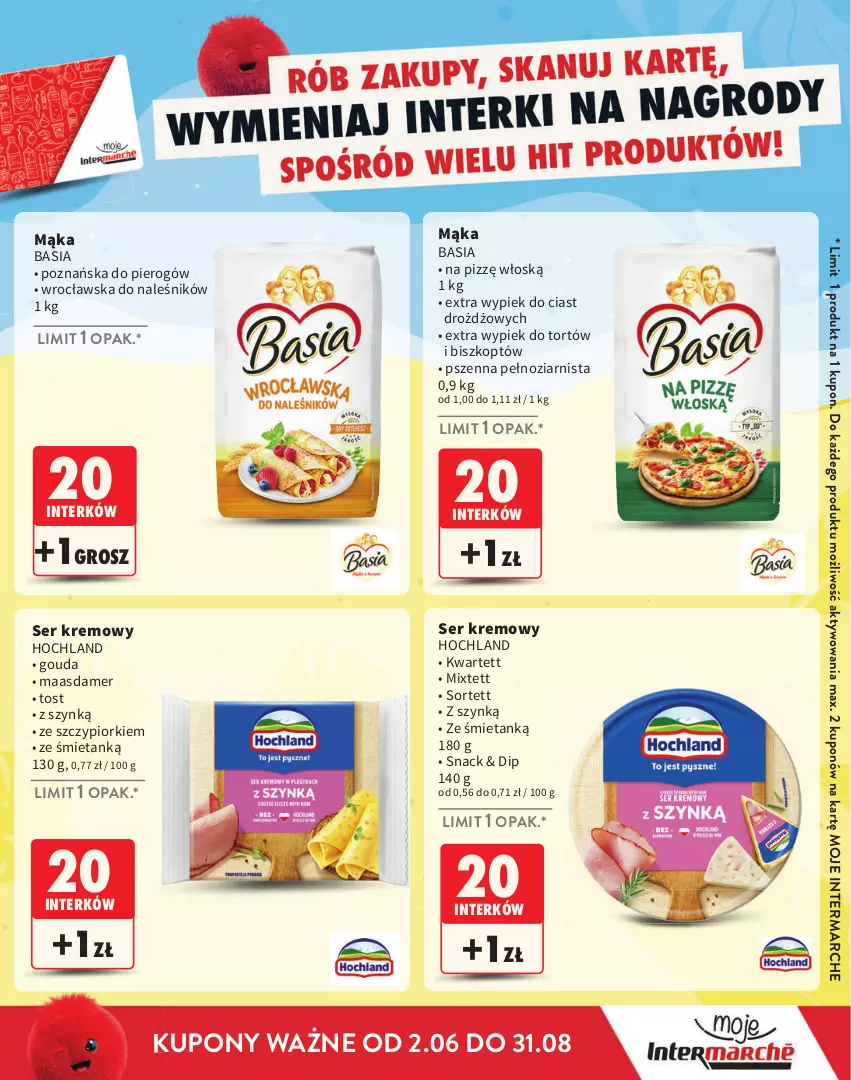 Gazetka promocyjna Intermarche - Gazetka Intermarche - ważna 02.06 do 31.08.2025 - strona 11 - produkty: Basia, Gouda, Hochland, Maasdam, Mąka, Ser