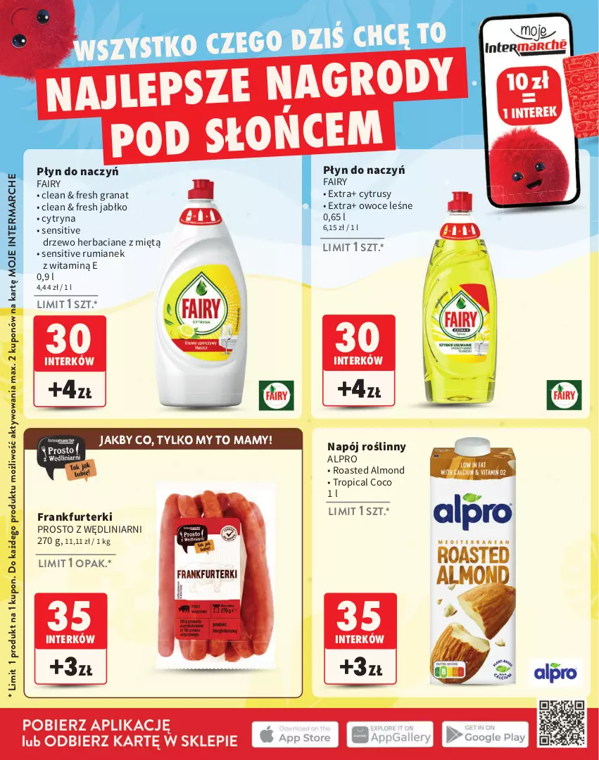 Gazetka promocyjna Intermarche - Gazetka Intermarche - ważna 02.06 do 31.08.2025 - strona 20 - produkty: Alpro, Fa, Fairy, Frankfurterki, Gra, Granat, Napój, Napój roślinny, Owoce, Rum, Tropical