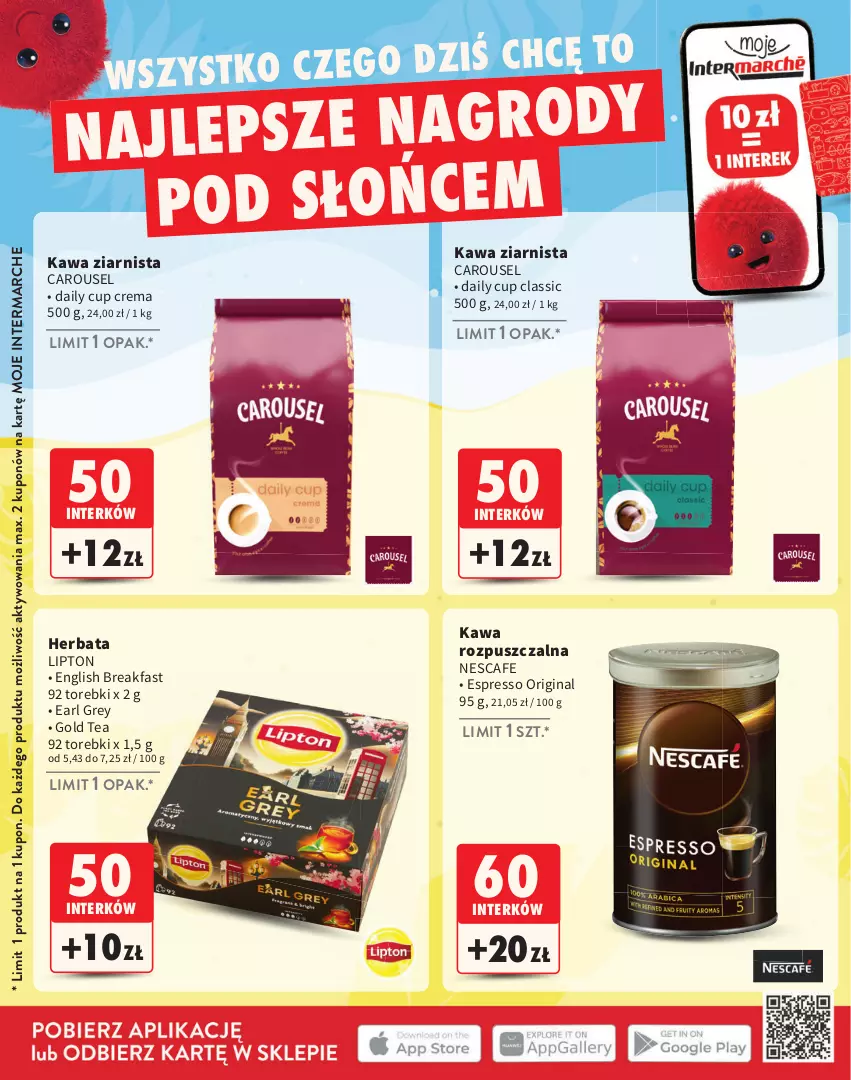 Gazetka promocyjna Intermarche - Gazetka Intermarche - ważna 02.06 do 31.08.2025 - strona 28 - produkty: Earl Grey, Fa, Gin, Herbata, Kawa, Kawa rozpuszczalna, Kawa ziarnista, Lipton