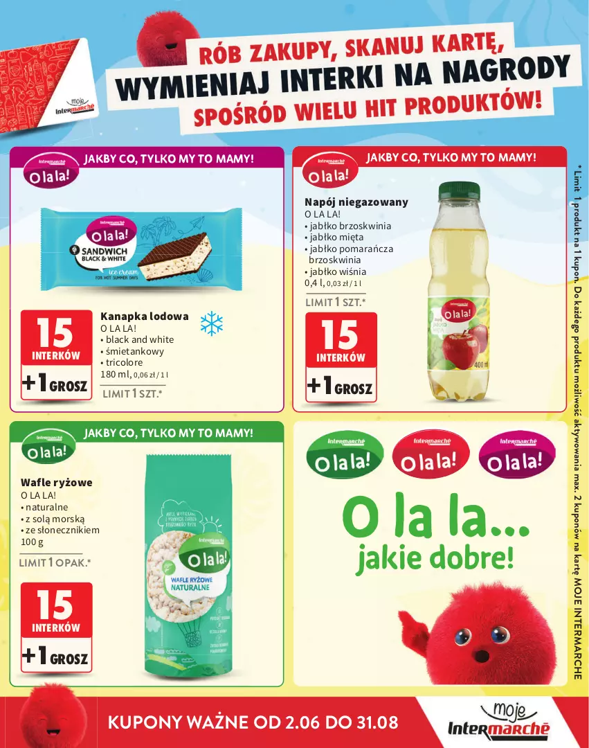 Gazetka promocyjna Intermarche - Gazetka Intermarche - ważna 02.06 do 31.08.2025 - strona 7 - produkty: Lack, Mięta, Napój, Napój niegazowany, Ryż, Wafle