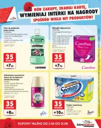 Gazetka promocyjna Intermarche - Gazetka Intermarche - Gazetka - ważna od 31.08 do 31.08.2025 - strona 23 - produkty: Mus, Gin, Płyn do płukania jamy ustnej, Listerine, Papier, Tropical, Sensual, Papier toaletowy, Płyn do płukania, Aloe vera, Rolki, Odświeżacz powietrza, Carefree, Wkładki