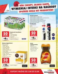 Gazetka promocyjna Intermarche - Gazetka Intermarche - Gazetka - ważna od 31.08 do 31.08.2025 - strona 27 - produkty: Kawa rozpuszczalna, Pur, Gin, Dezodorant, Sati, Chia, Kawa, Lack, Chusteczki, Dolce Gusto, Cappuccino, Antyperspirant, Kindii, Nivea