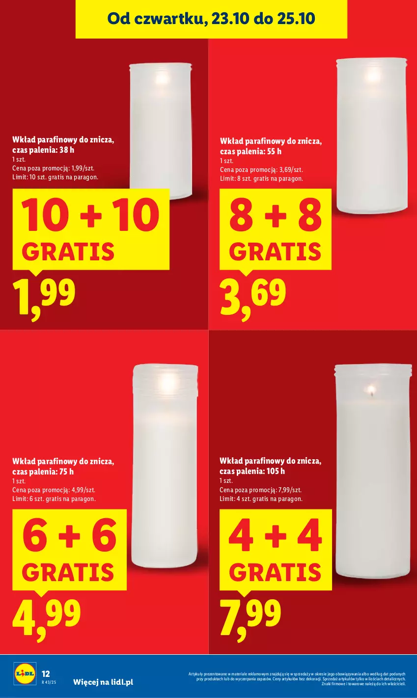 Gazetka promocyjna Lidl - GAZETKA - ważna 23.10 do 25.10.2025 - strona 12 - produkty: Gra, Znicz