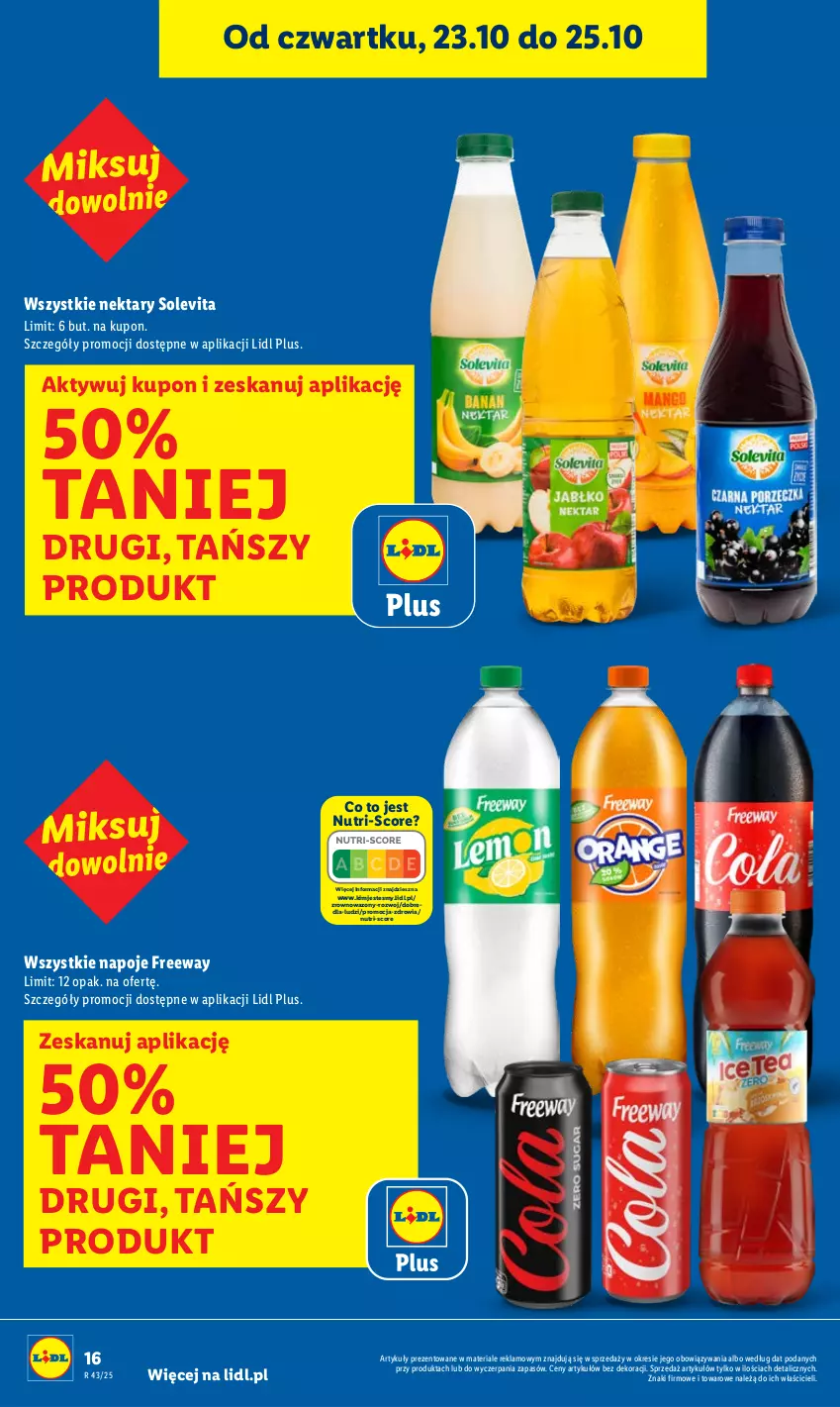 Gazetka promocyjna Lidl - GAZETKA - ważna 23.10 do 25.10.2025 - strona 16 - produkty: Napoje, Nektar, Wazon