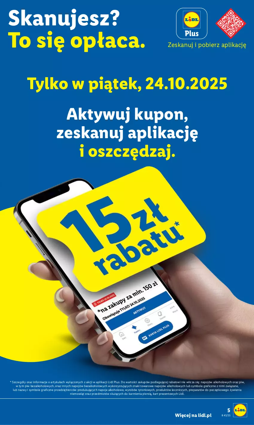 Gazetka promocyjna Lidl - GAZETKA - ważna 23.10 do 25.10.2025 - strona 5 - produkty: Gra, Karmi, Napoje, Znicz