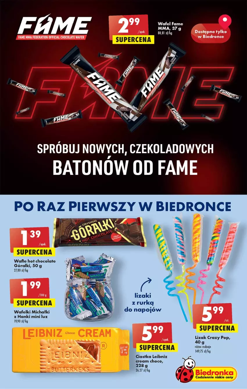 Gazetka promocyjna Biedronka - W tym tygodniu - ważna 28.07 do 03.08.2022 - strona 39 - produkty: Baton, Ciastka, Dron, Fa, Góralki, Lizaki, Michałki, Wafle