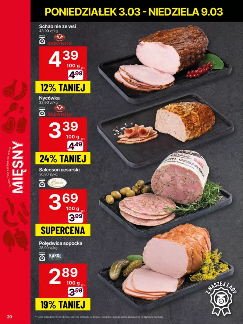 Gazetka promocyjna Delikatesy Centrum - NOWA GAZETKA Delikatesy Centrum od 3 marca! 3-9.03.2025 - ważna 03.03 do 09.03.2025 - strona 20 - produkty: Obraz, Polędwica, Salceson