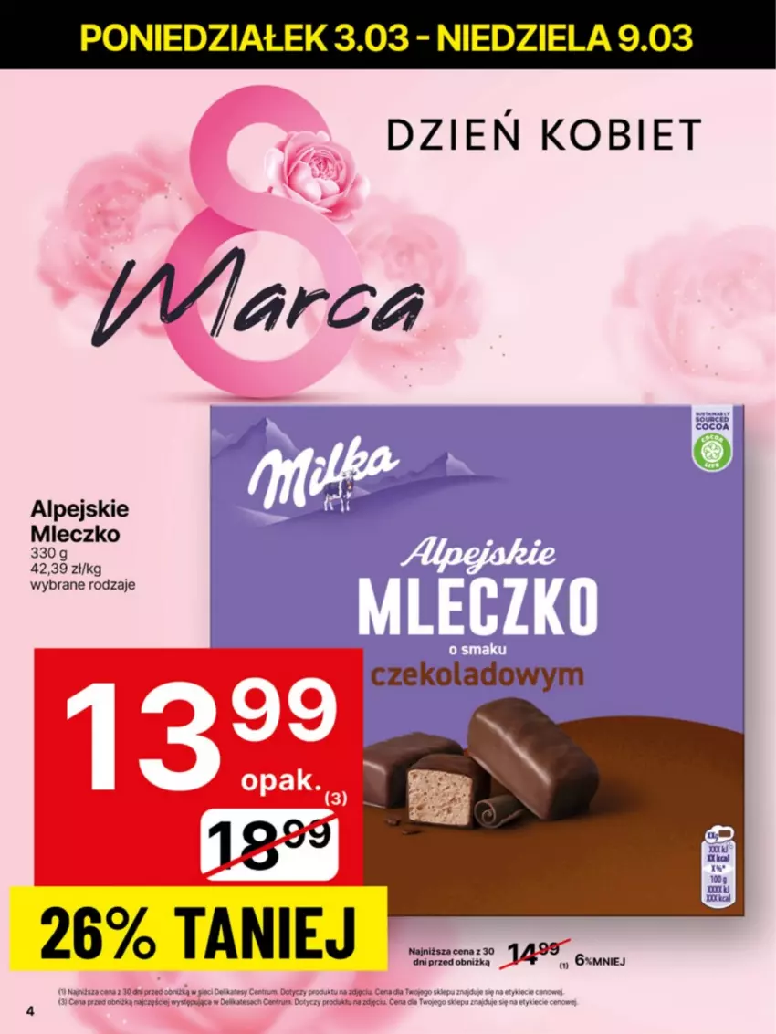 Gazetka promocyjna Delikatesy Centrum - NOWA GAZETKA Delikatesy Centrum od 3 marca! 3-9.03.2025 - ważna 03.03 do 09.03.2025 - strona 4 - produkty: Mleczko, Rum