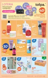 Gazetka promocyjna Super Pharm - Gazetka - Gazetka - ważna od 18.07 do 18.07.2025 - strona 13 - produkty: Patyczki kosmetyczne, Top, Ser, Mus, Gra, Eveline, Body, Karp, Rajstopy, Skarpetki, Kosmetyki do pielęgnacji, Plecak, Tołpa, Mola, Chusteczki, Ziaja, Canon, Lirene, Bepanthen