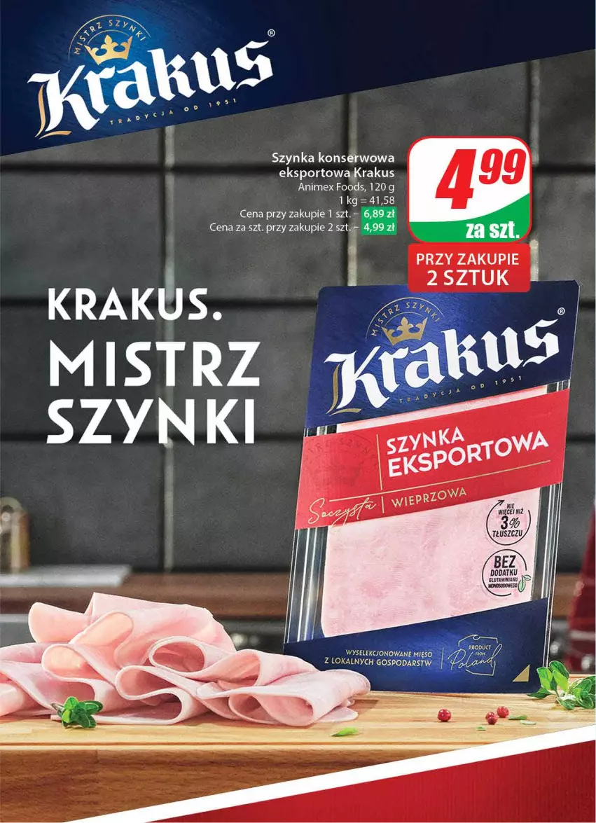 Gazetka promocyjna Dino - Gazetka 4 - ważna 23.01 do 30.01.2024 - strona 35 - produkty: Krakus, Por, Ser, Sport, Szynka, Szynka konserwowa