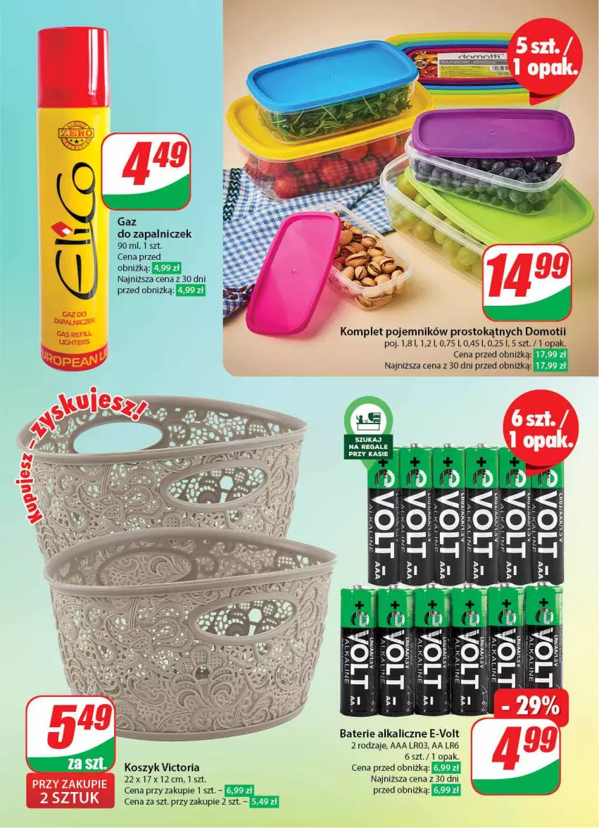 Gazetka promocyjna Dino - Gazetka 4 - ważna 23.01 do 30.01.2024 - strona 47 - produkty: Baterie alkaliczne, Fa, Gra, Kosz, Pojemnik