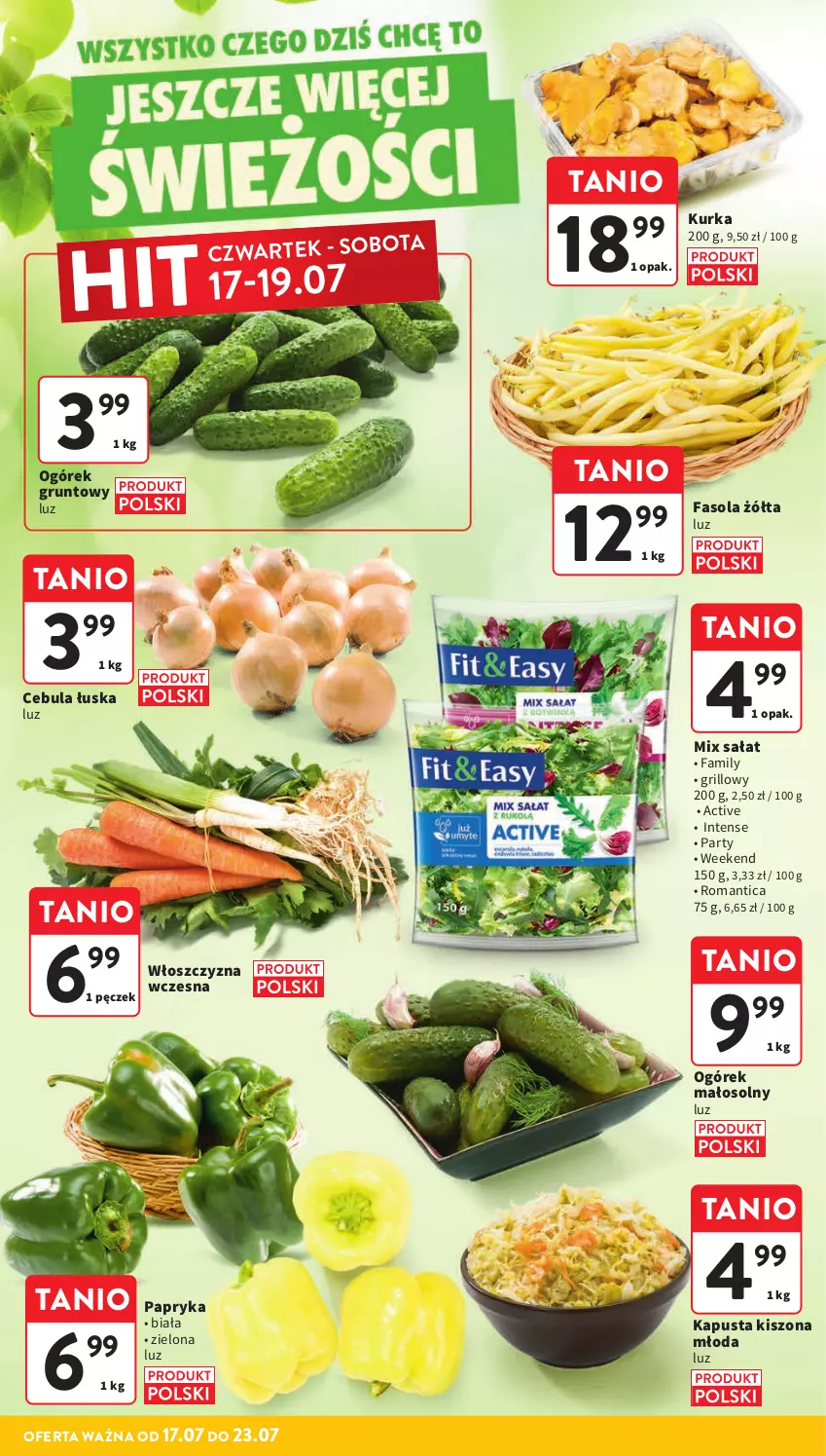 Gazetka promocyjna Intermarche - Gazetka Intermarche - ważna 17.07 do 23.07.2025 - strona 13 - produkty: Cebula, Fa, Fasola, Grill, Grunt, Ogórek, Papryka, Sałat