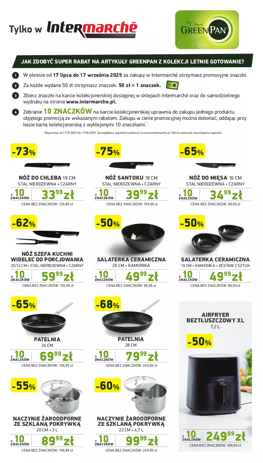 Gazetka promocyjna Intermarche - Gazetka Intermarche - ważna 17.07 do 23.07.2025 - strona 9 - produkty: Chleb, Fa, Klej, Naczynie żaroodporne, Nóż do chleba, Nóż szefa kuchni, Patelnia, Por, Salaterka, Widelec
