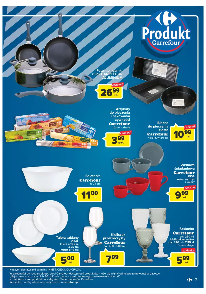 Gazetka promocyjna Carrefour - Gazetka Market - ważna 24.04 do 06.05.2023 - strona 7 - produkty: Kieliszek, Miska, Piec, Salaterka, Szklanka, Talerz