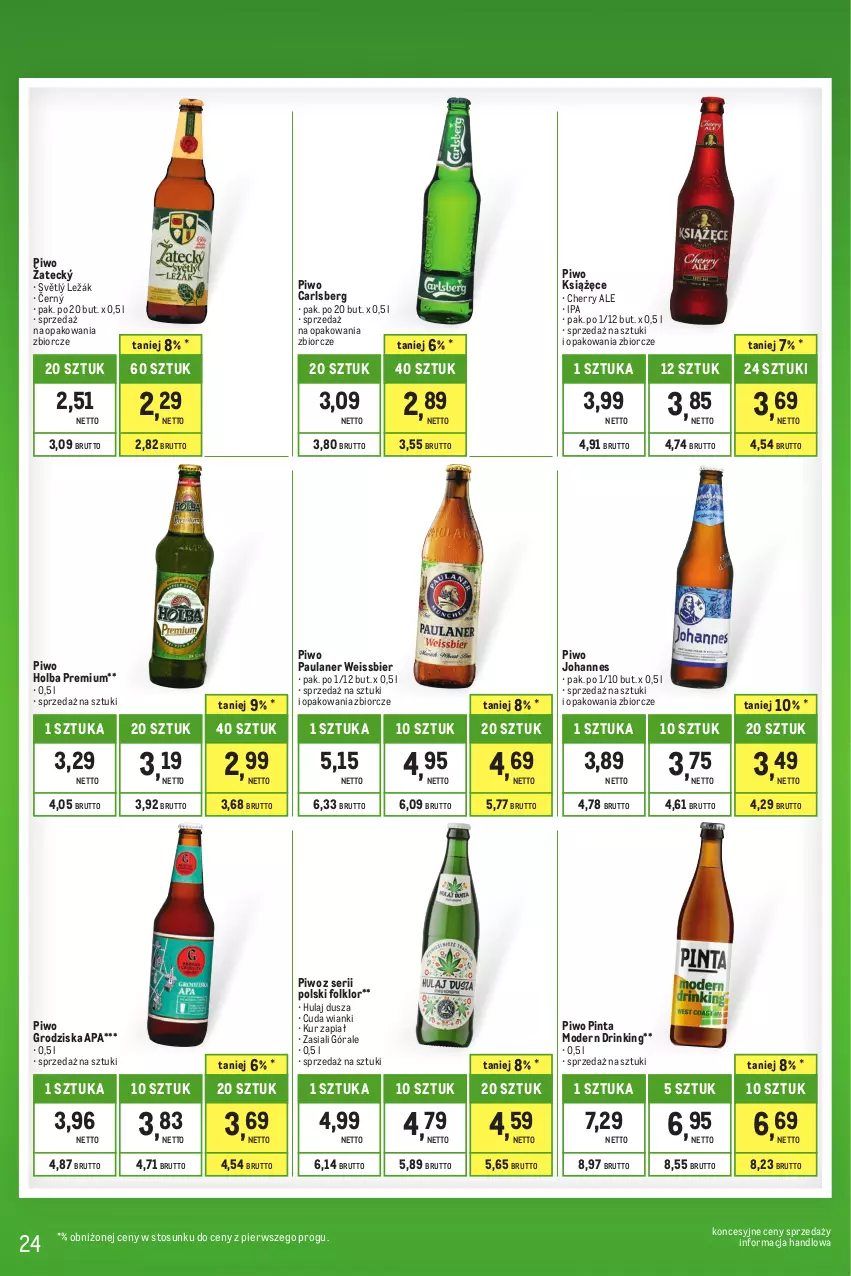 Gazetka promocyjna Makro - Kupujesz więcej płacisz mniej - oferta z alkoholem - ważna 01.07 do 31.07.2023 - strona 24 - produkty: Carlsberg, Książęce, Piwo, Ser