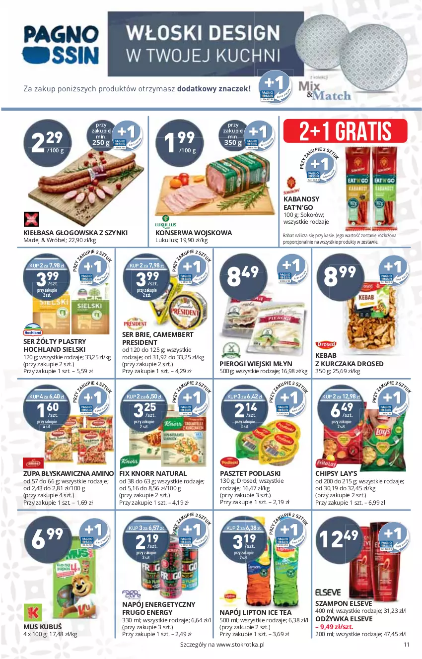 Gazetka promocyjna Stokrotka - Supermarket - ważna 02.12 do 08.12.2021 - strona 11 - produkty: Gra, Kabanos, Kebab, Ser