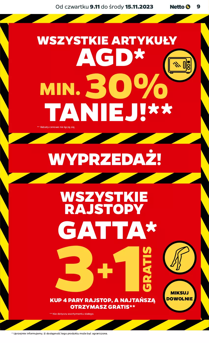 Gazetka promocyjna Netto - Akcesoria i dodatki - ważna 09.11 do 15.11.2023 - strona 9 - produkty: Gatta, Gra, Rajstopy, Top