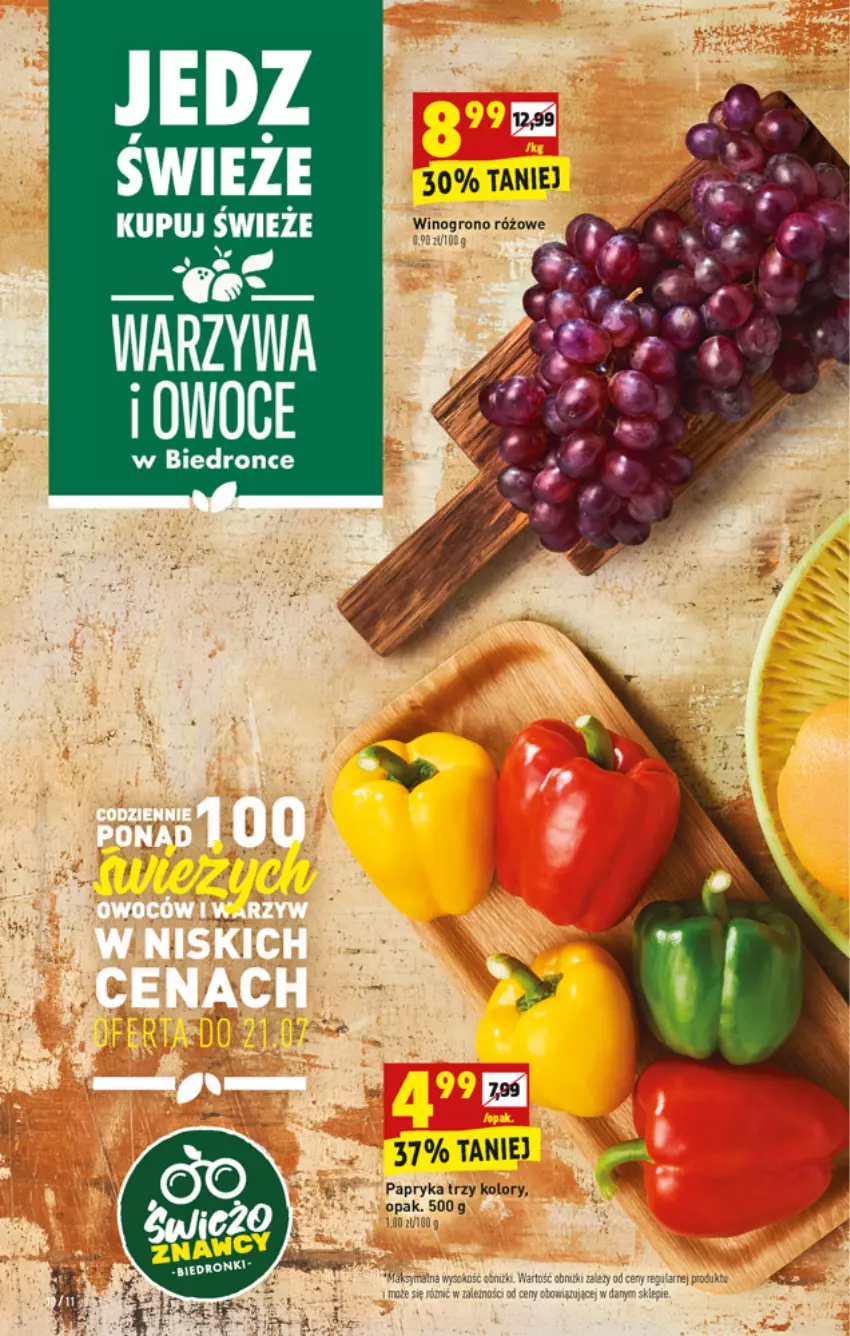 Gazetka promocyjna Biedronka - W tym tygodniu - ważna 19.07 do 24.07.2021 - strona 10 - produkty: Dron, Owoce, Papryka