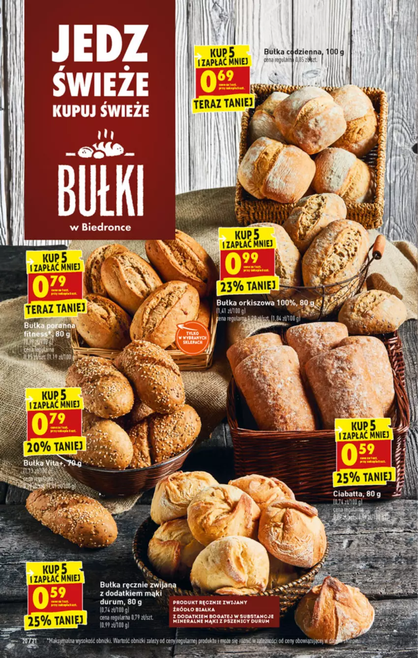 Gazetka promocyjna Biedronka - W tym tygodniu - ważna 19.07 do 24.07.2021 - strona 20 - produkty: Bułka, Ciabatta, Rum