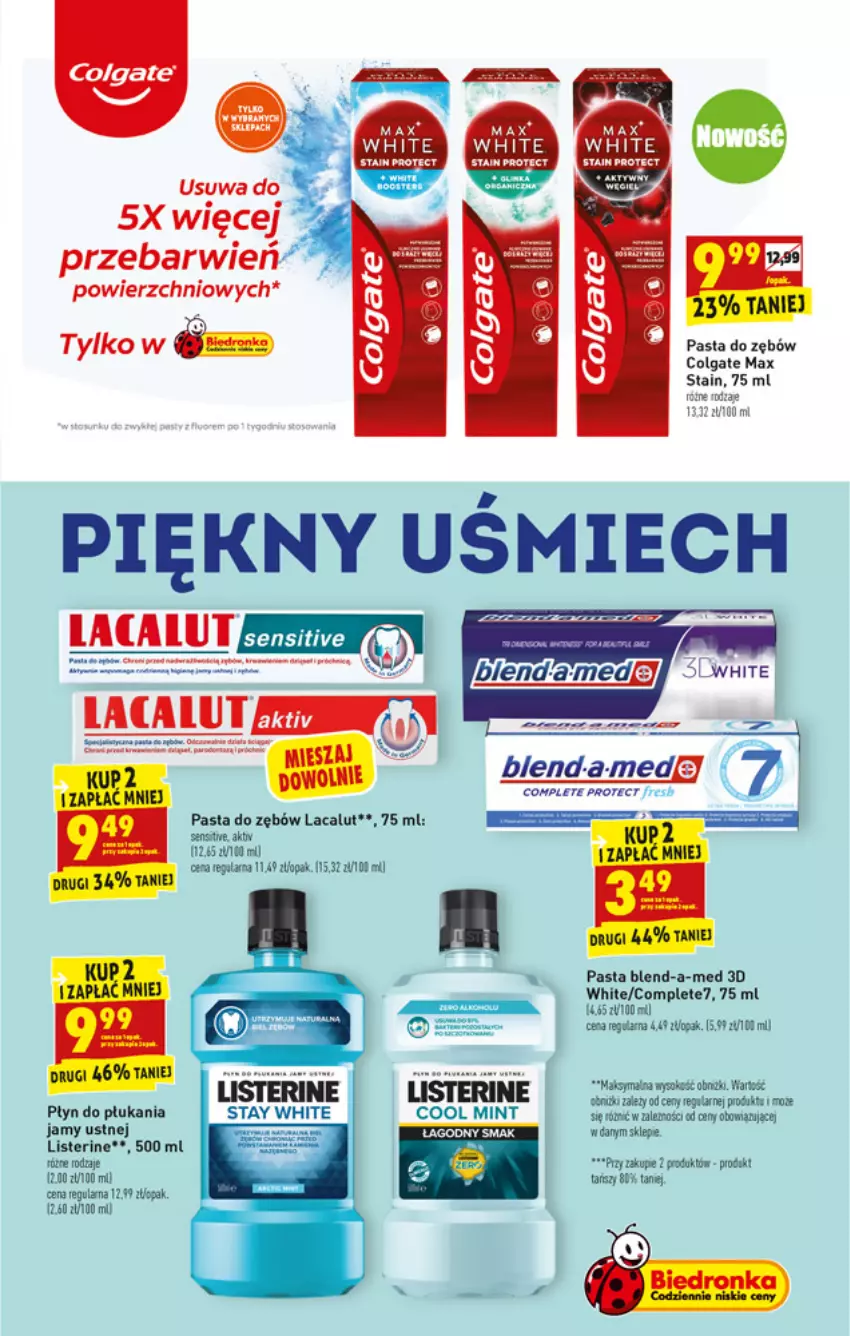 Gazetka promocyjna Biedronka - W tym tygodniu - ważna 19.07 do 24.07.2021 - strona 51 - produkty: Blend-a-Med, Colgate, Dron, Klej, Lacalut, LG, Listerine, Parka, Pasta do zębów, Płyn do płukania, Por