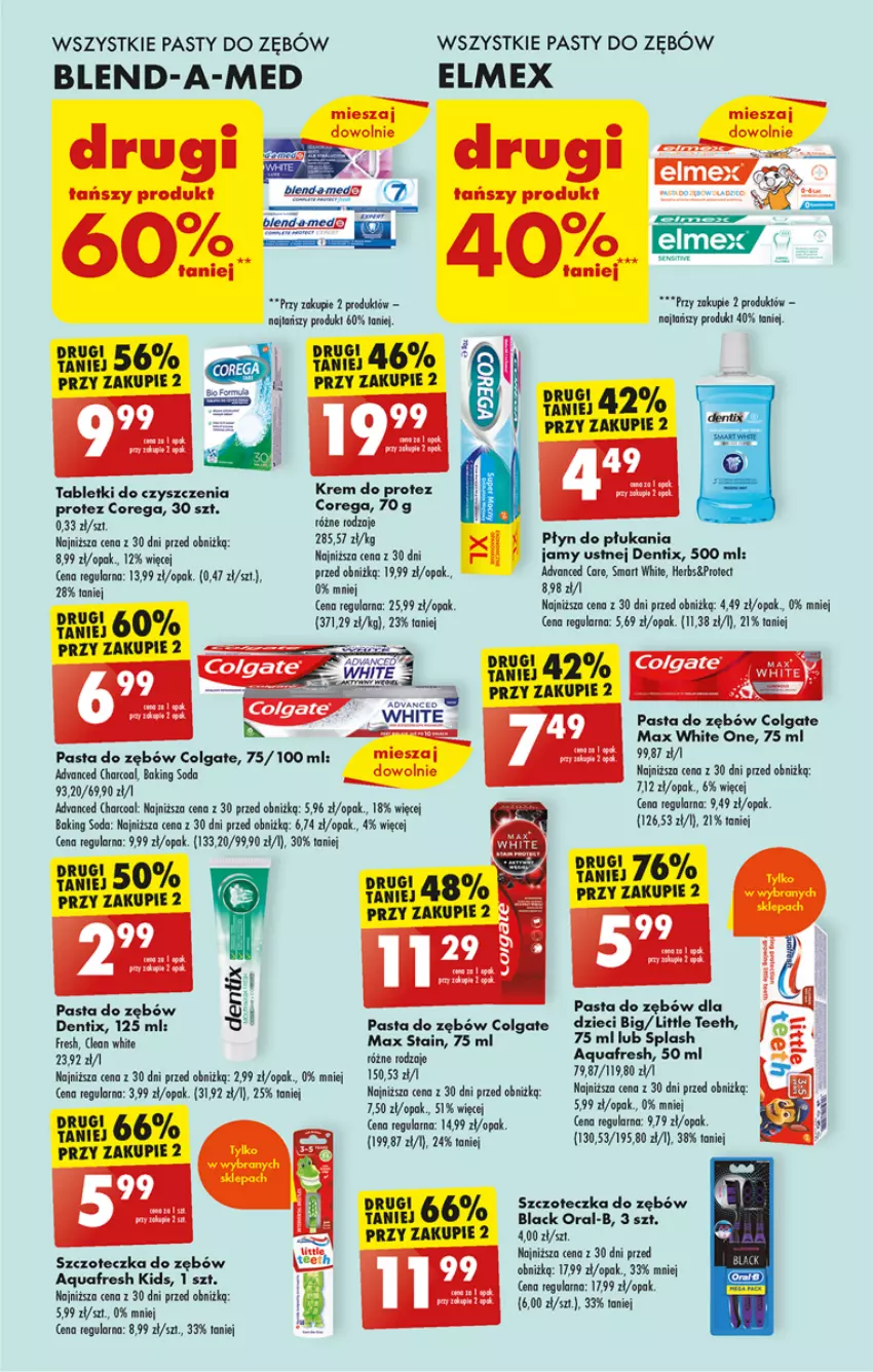 Gazetka promocyjna Biedronka - Od poniedzialku - ważna 23.10 do 28.10.2023 - strona 53 - produkty: Aquafresh, Blend-a-Med, Colgate, Corega, Dzieci, Elmex, Lack, LG, Pasta do zębów, Płyn do płukania, Szczoteczka, Szczoteczka do zębów, Tablet