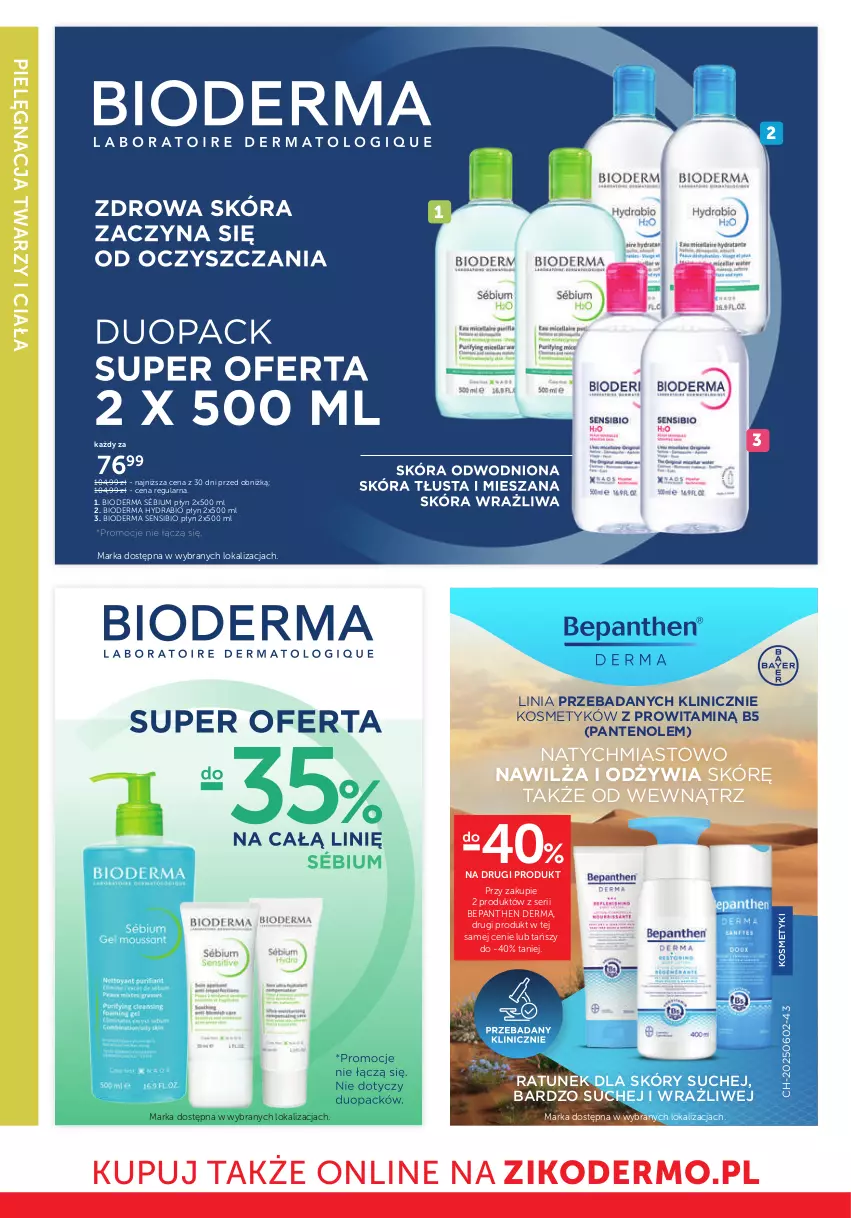 Gazetka promocyjna Ziko - Gazetka Ziko Dermo - ważna 04.09 do 16.09.2025 - strona 36 - produkty: Bepanthen, Bioderma, Ser