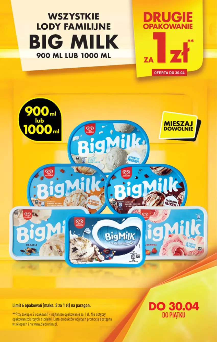 Gazetka promocyjna Biedronka - W tym tygodniu - ważna 29.04 do 05.05.2021 - strona 13 - produkty: Big Milk, Dron, Fa, Lody