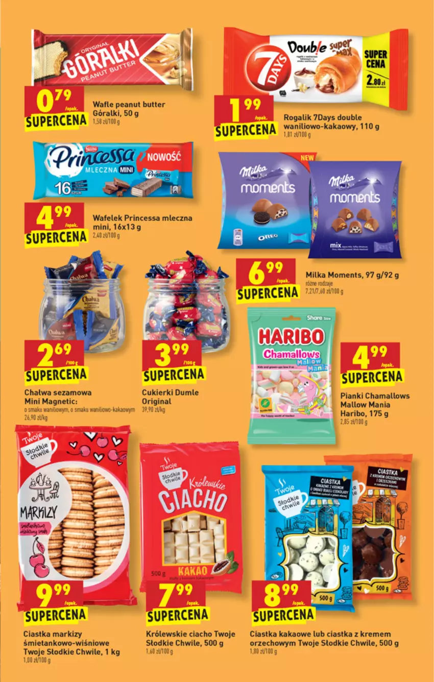 Gazetka promocyjna Biedronka - W tym tygodniu - ważna 29.04 do 05.05.2021 - strona 39 - produkty: Chałwa, Ciastka, Cukier, Cukierki, Gin, Góralki, Hama, Haribo, Kakao, Królewski, Milka, Moments, Princessa, Sezam, Wafelek, Wafle