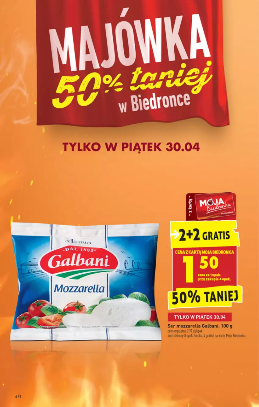 Gazetka promocyjna Biedronka - W tym tygodniu - ważna 29.04 do 05.05.2021 - strona 6 - produkty: Dron, Gala, Galbani, Gra, Mozzarella, Ser