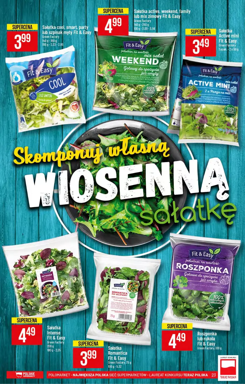 Gazetka promocyjna PoloMarket - Gazetka promocyjna  r - ważna 03.03 do 09.03.2021 - strona 23 - produkty: Fa, Sałat, Sałatka, Szpinak