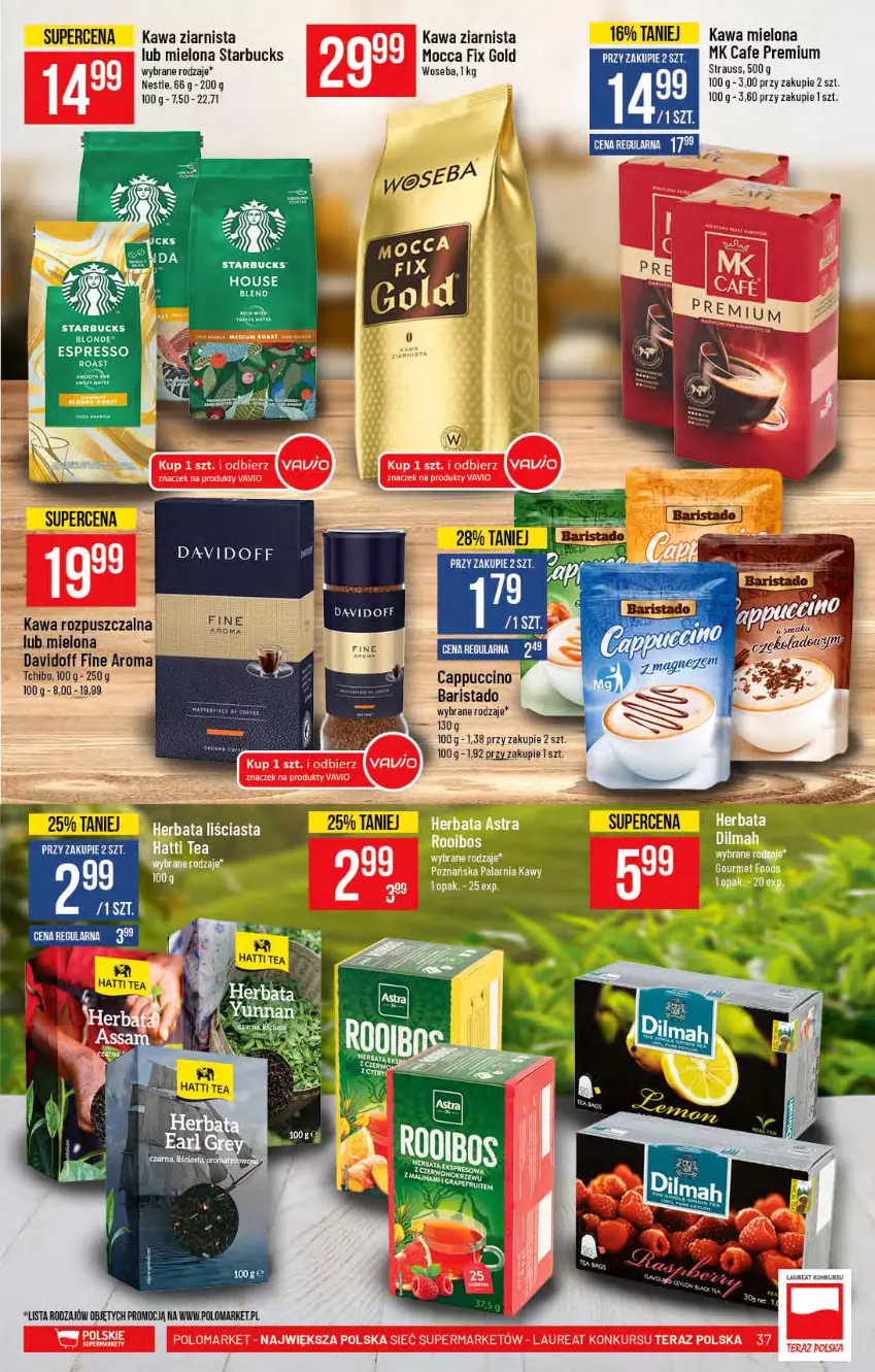 Gazetka promocyjna PoloMarket - Gazetka promocyjna  r - ważna 03.03 do 09.03.2021 - strona 37 - produkty: Cappuccino, Davidoff, Kawa, Kawa mielona, Kawa rozpuszczalna, Kawa ziarnista, Kiwi, Mocca Fix Gold, Tchibo, Woseba