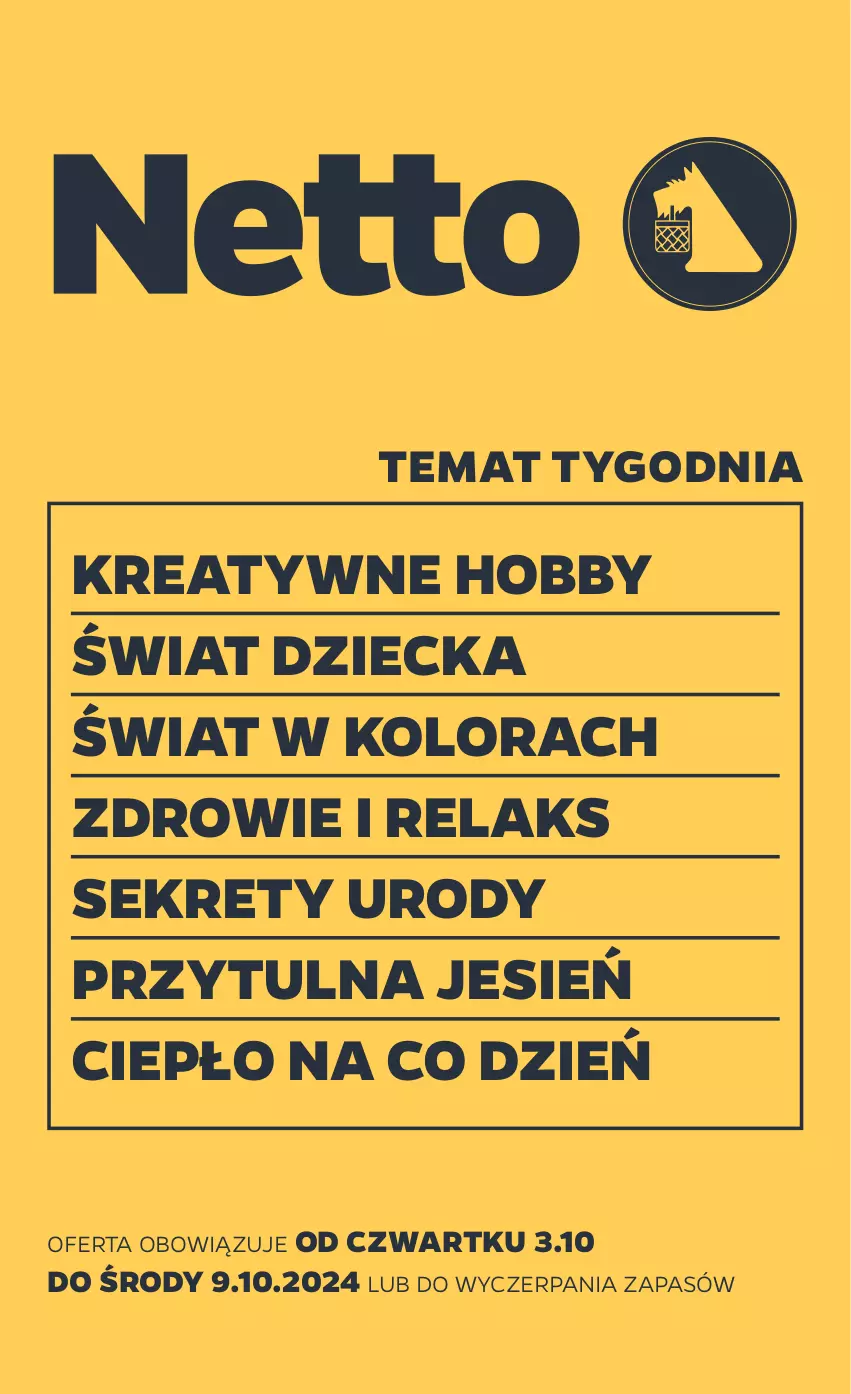 Gazetka promocyjna Netto - Akcesoria i dodatki - ważna 03.10 do 09.10.2024 - strona 1 - produkty: Hobby, Kret, Zdrowie