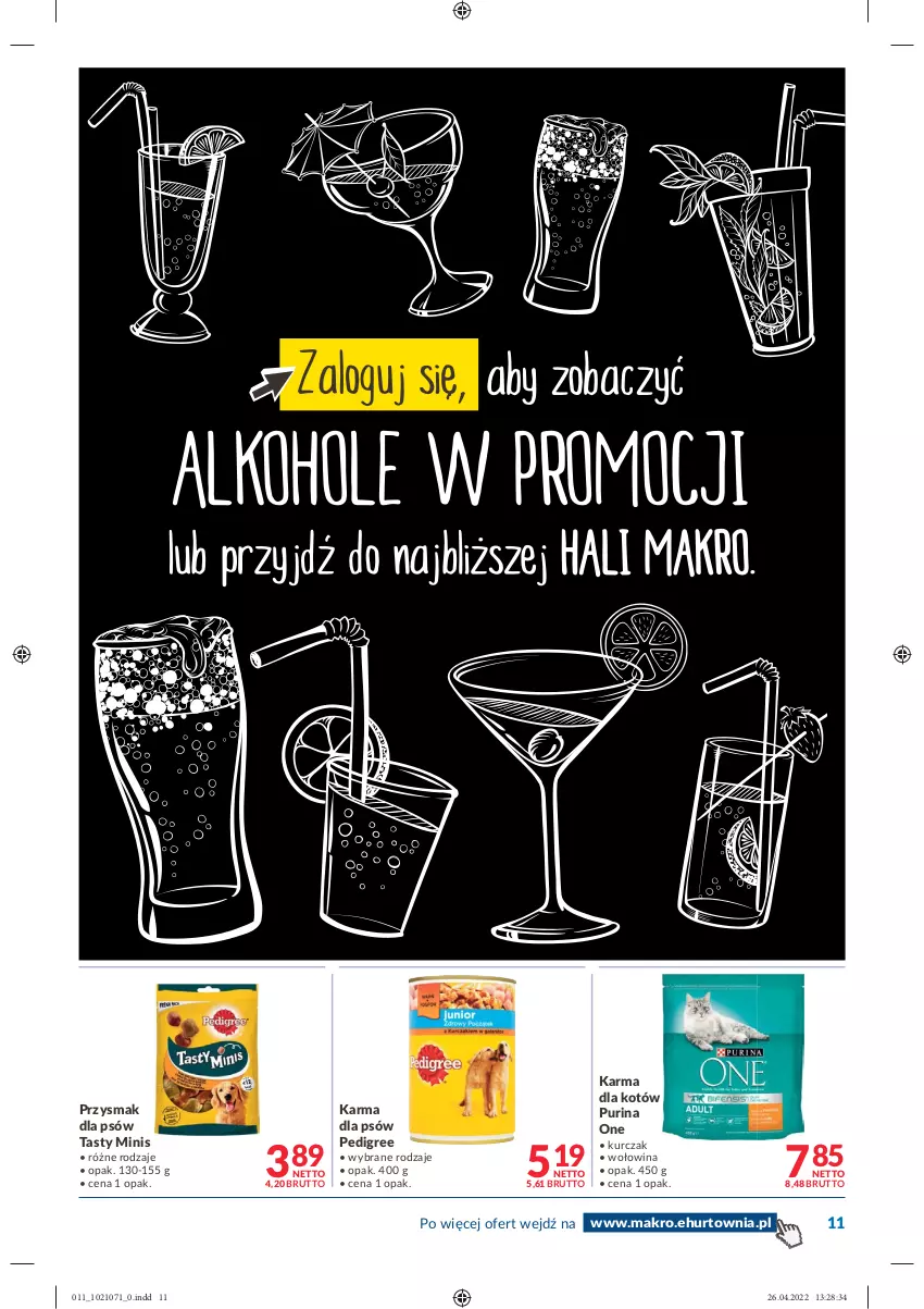 Gazetka promocyjna Makro - [Oferta promocyjna] Dostawy - ważna 04.05 do 16.05.2022 - strona 11 - produkty: Kurczak, Pedigree, Pur, Purina, Wołowina