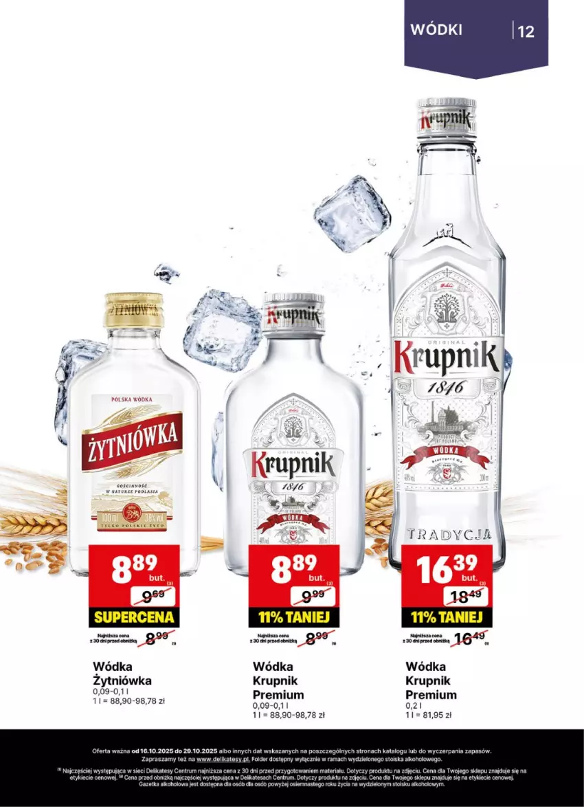 Gazetka promocyjna Delikatesy Centrum - Delibarek DC42-DC43 - ważna 16.10 do 29.10.2025 - strona 12 - produkty: Krupnik, Rama, Rum, Wódka