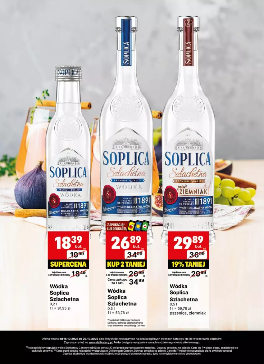 Gazetka promocyjna Delikatesy Centrum - Delibarek DC42-DC43 - ważna 16.10 do 29.10.2025 - strona 13 - produkty: Dron, Fa, Rama, Rum, Soplica, Wódka