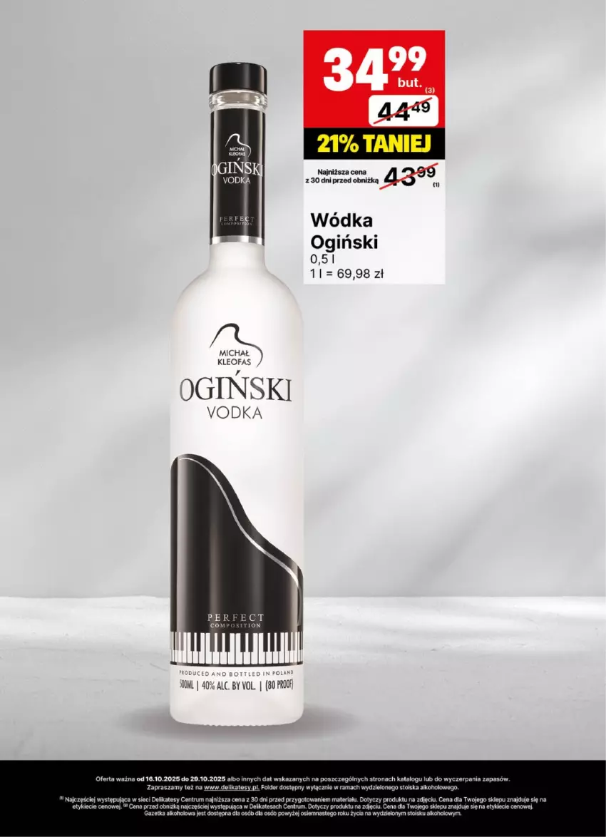 Gazetka promocyjna Delikatesy Centrum - Delibarek DC42-DC43 - ważna 16.10 do 29.10.2025 - strona 14 - produkty: Fa, Gin, Ogiński, Rama, Rum, Wódka