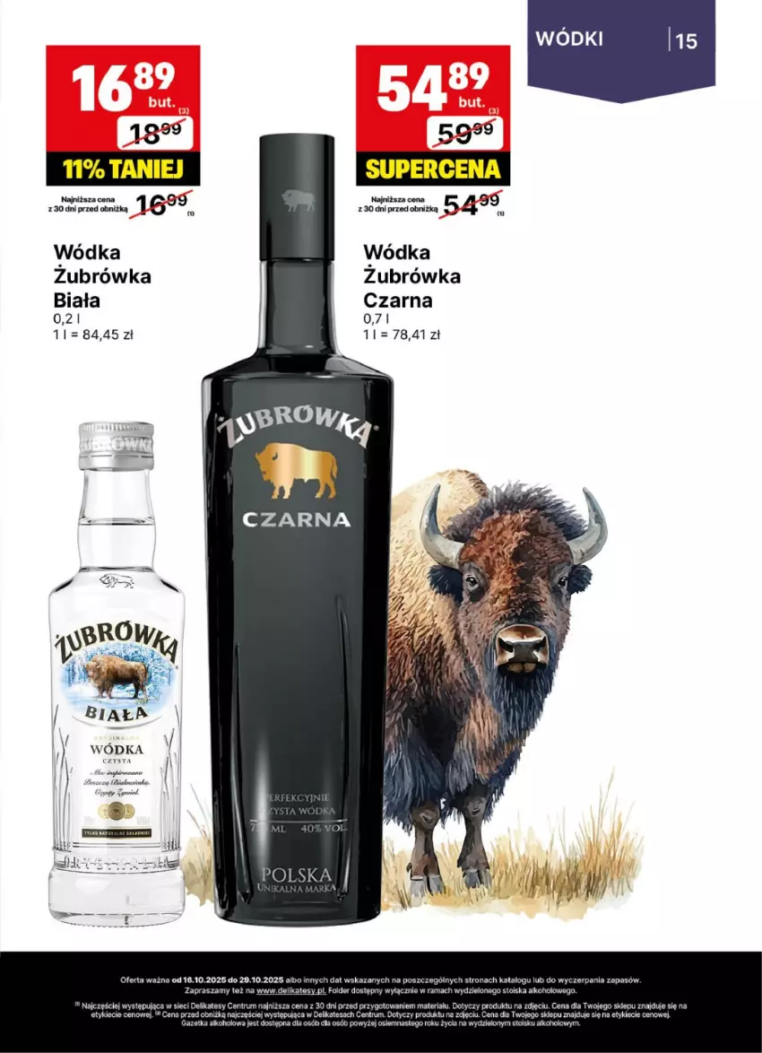 Gazetka promocyjna Delikatesy Centrum - Delibarek DC42-DC43 - ważna 16.10 do 29.10.2025 - strona 15 - produkty: Rama, Rum, Wasa, Wódka