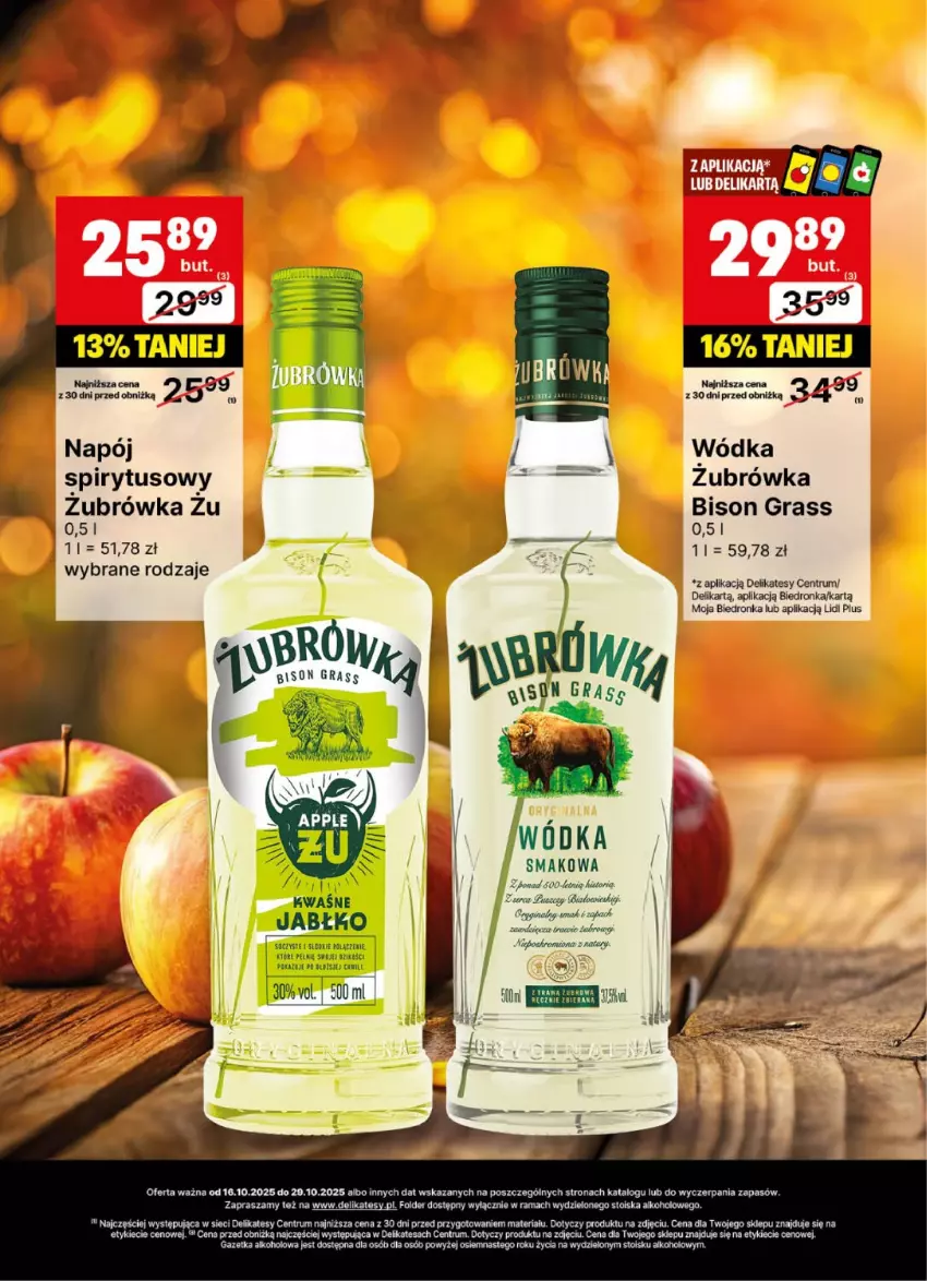 Gazetka promocyjna Delikatesy Centrum - Delibarek DC42-DC43 - ważna 16.10 do 29.10.2025 - strona 20 - produkty: Dron, Gin, Gra, LG, Napój, Rama, Rum, Wódka