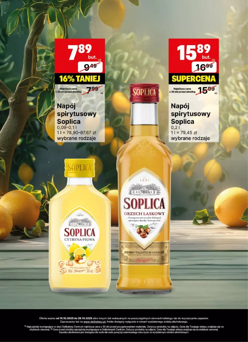 Gazetka promocyjna Delikatesy Centrum - Delibarek DC42-DC43 - ważna 16.10 do 29.10.2025 - strona 22 - produkty: Napój, Rama, Rum, Soplica