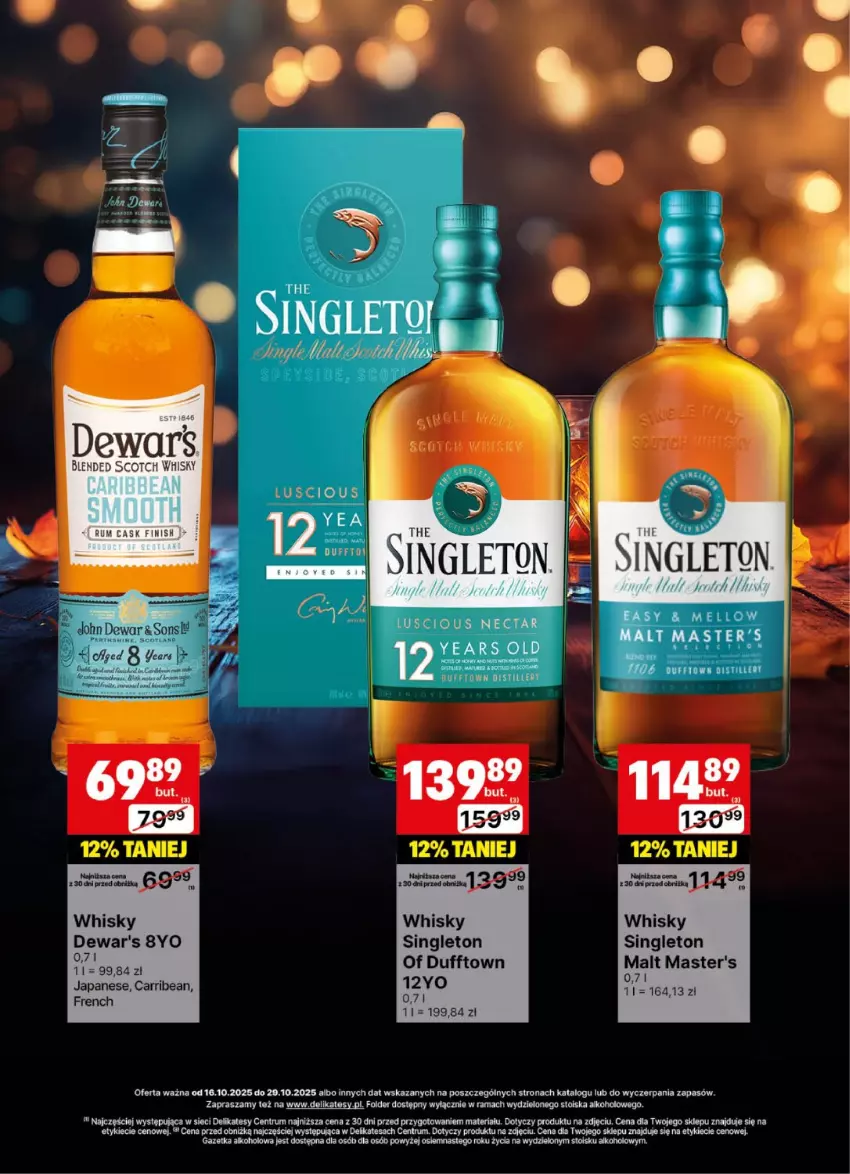 Gazetka promocyjna Delikatesy Centrum - Delibarek DC42-DC43 - ważna 16.10 do 29.10.2025 - strona 24 - produkty: Gin, Rama, Rum, Whisky