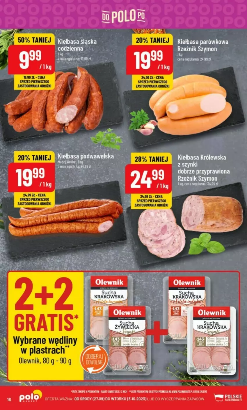 Gazetka promocyjna PoloMarket - ważna 27.09 do 03.10.2023 - strona 8 - produkty: Gra, Kiełbasa, Olewnik