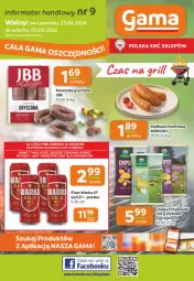 Gazetka promocyjna Gama - Gazetka Gama - Gazetka - ważna od 05.05 do 05.05.2026 - strona 1 - produkty: Piwa, Piwo, Piec, Gry, Gra, Chipsy, Warka, Morliny, Przysnacki, Kaszanka, Grill, Kasza, Kiełbasa, Fa
